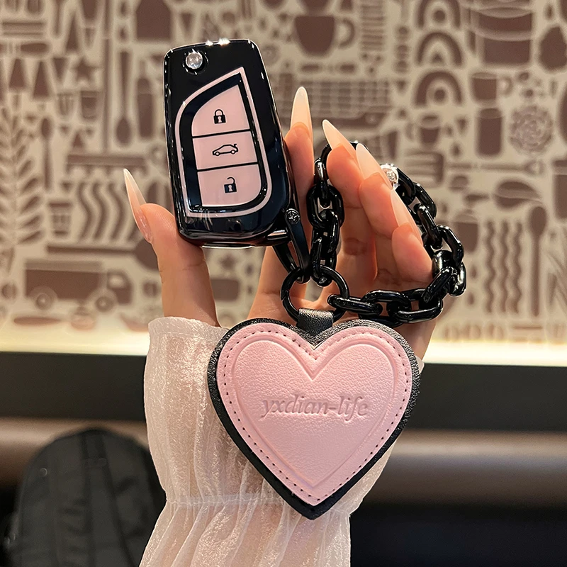 适用于丰田卡罗拉钥匙套雷凌锐志锐放折叠荣放车汉兰达扣威兰达壳