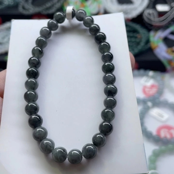 未镶嵌手链翡翠卡6.5