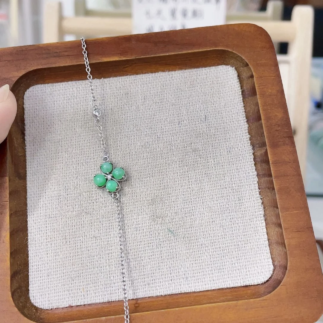 颈饰未镶嵌翡翠天然翡翠Ａ货