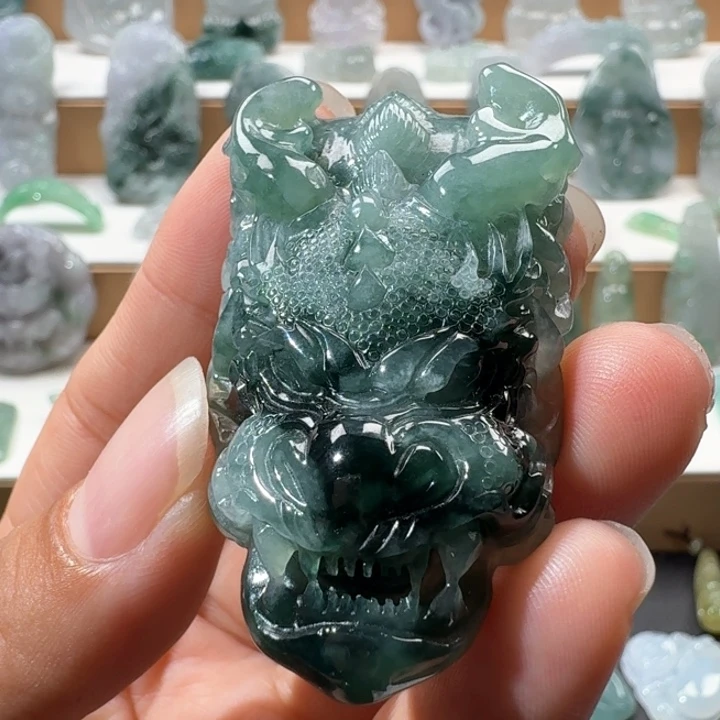 翡翠未镶嵌项链翡翠