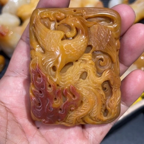 【闪购商品】未镶嵌石英质玉（黄龙玉）套链