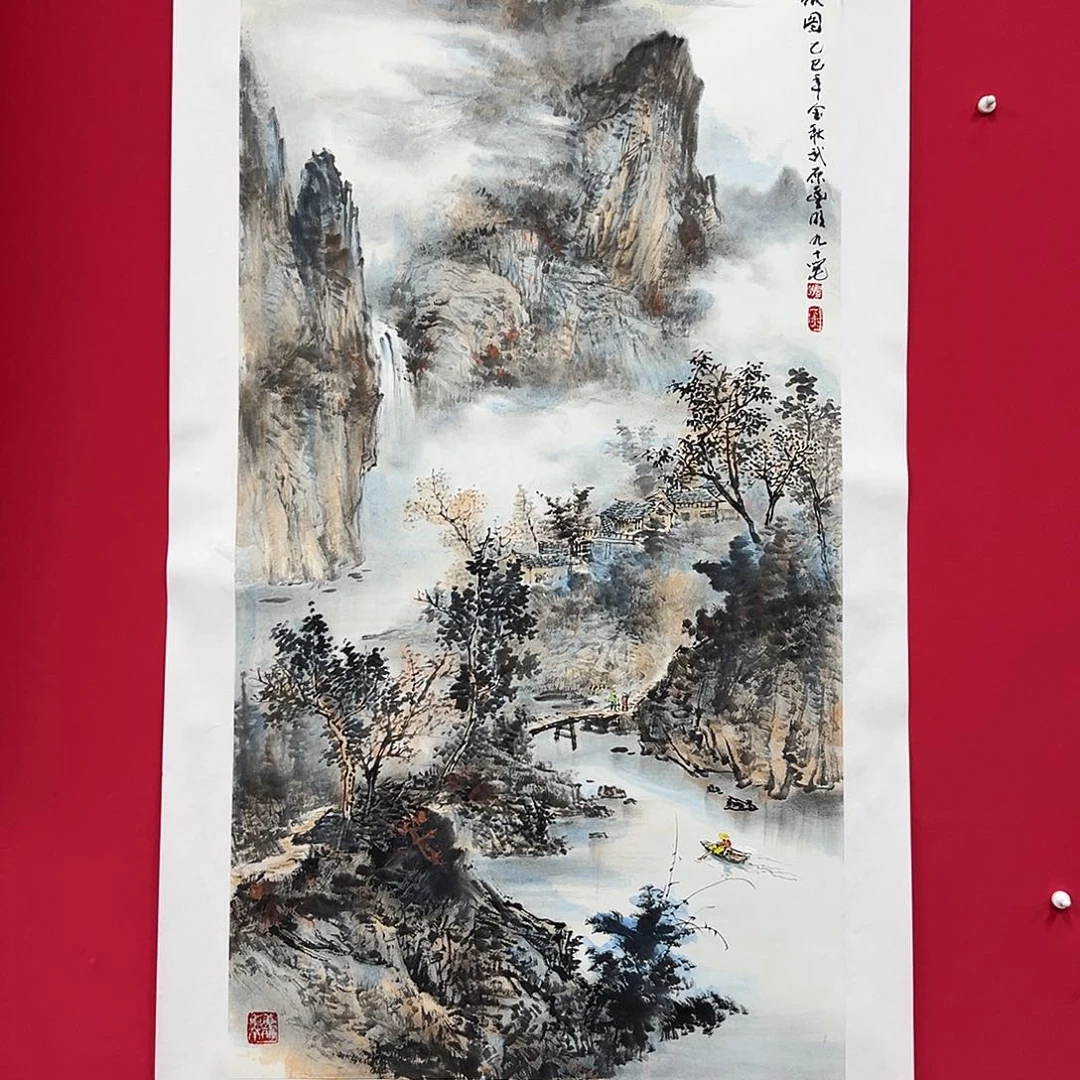 用***宿国画沈丰明8平尺精品