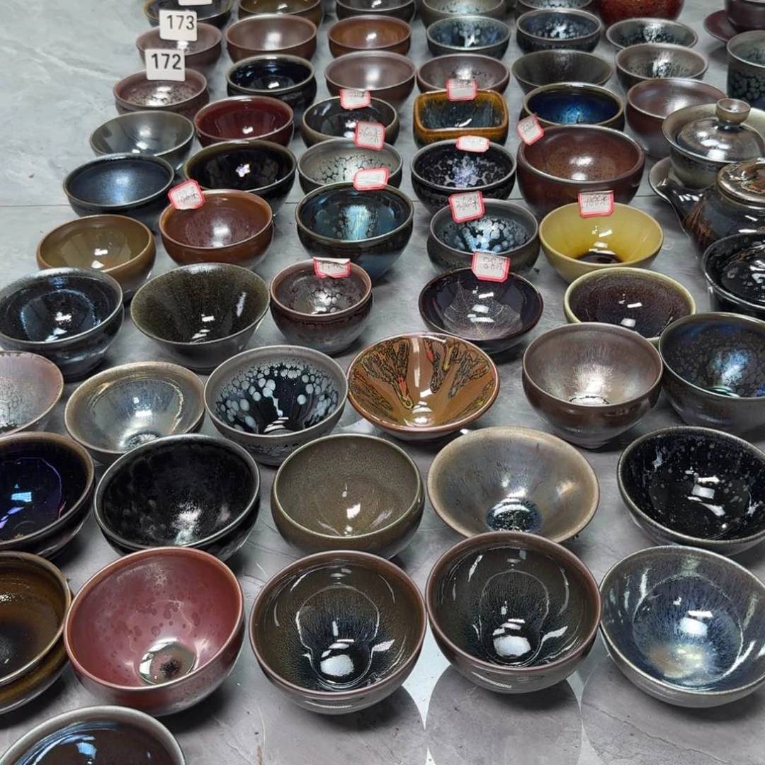 茶盏黄*红徐国清建盏瑕疵品