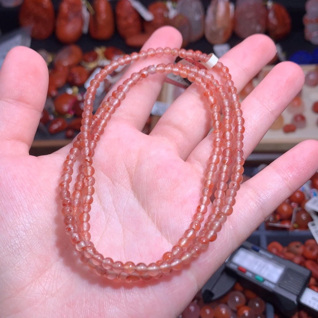 南红玛瑙未镶嵌珠宝半成品冰飘多圈