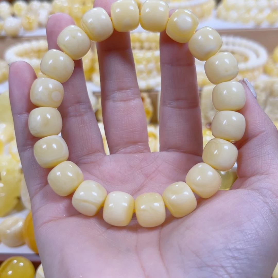 琥珀颈饰未镶嵌天然蜜蜡