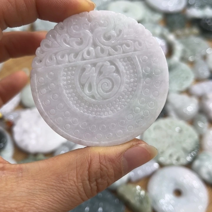 翡翠未镶嵌挂件大富大贵