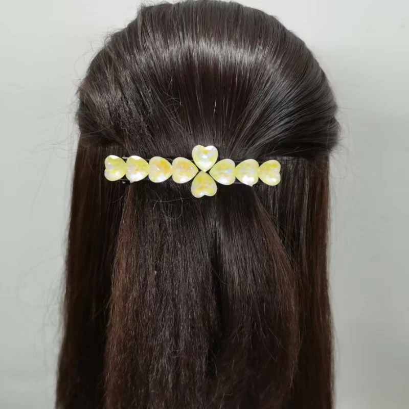 （高端订制）韩版原创气质顶夹横夹百搭优雅甜美马尾弹簧夹大号