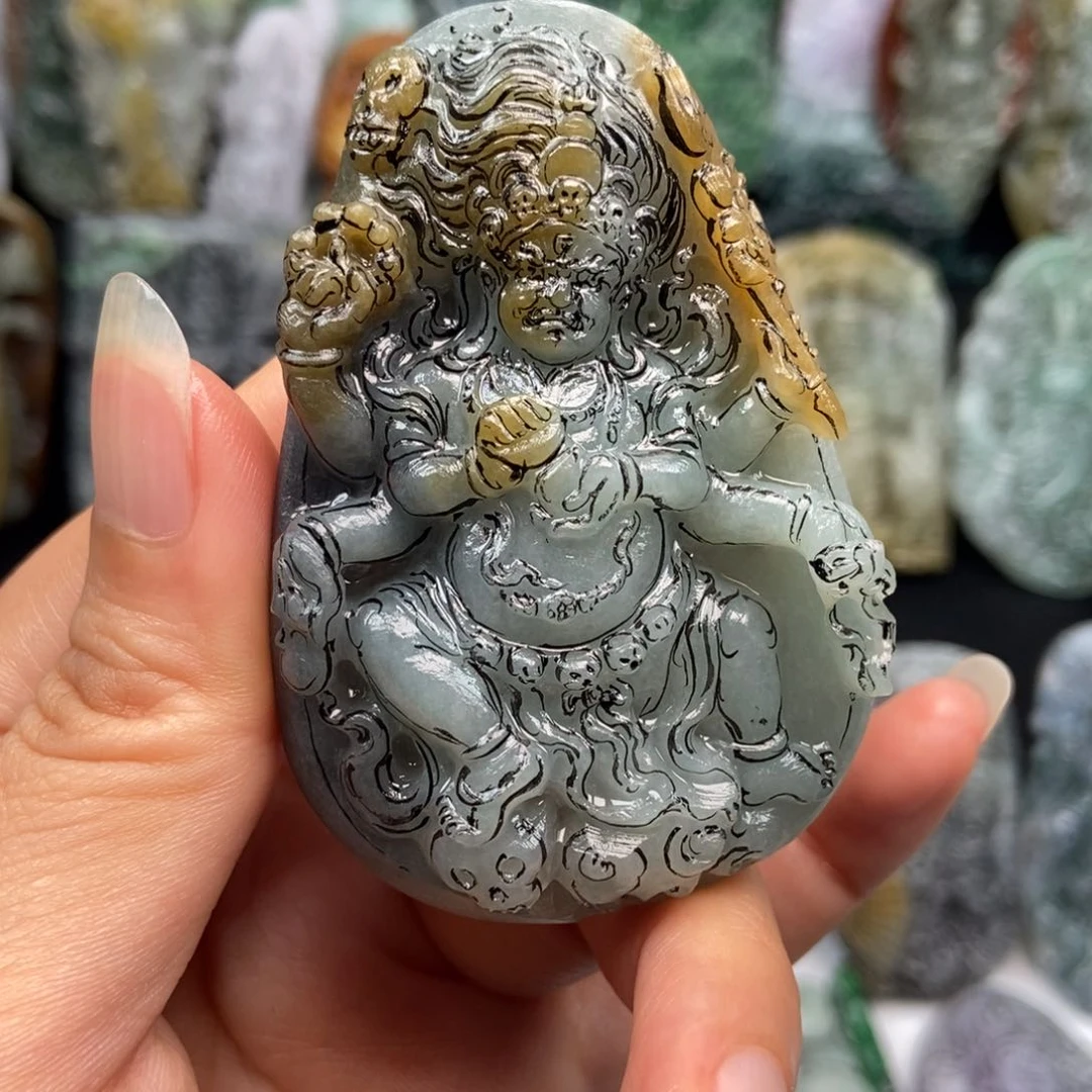 定制翡翠未镶嵌一****口天然缅甸翡翠A货毛货抛光定制