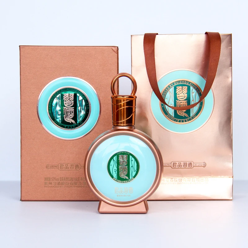 习酒君品礼盒装小酒版酱香型白酒 J 53度100ml