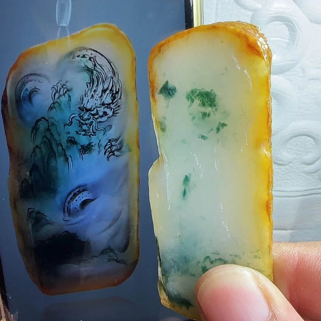 定制翡翠未镶嵌翡翠包工