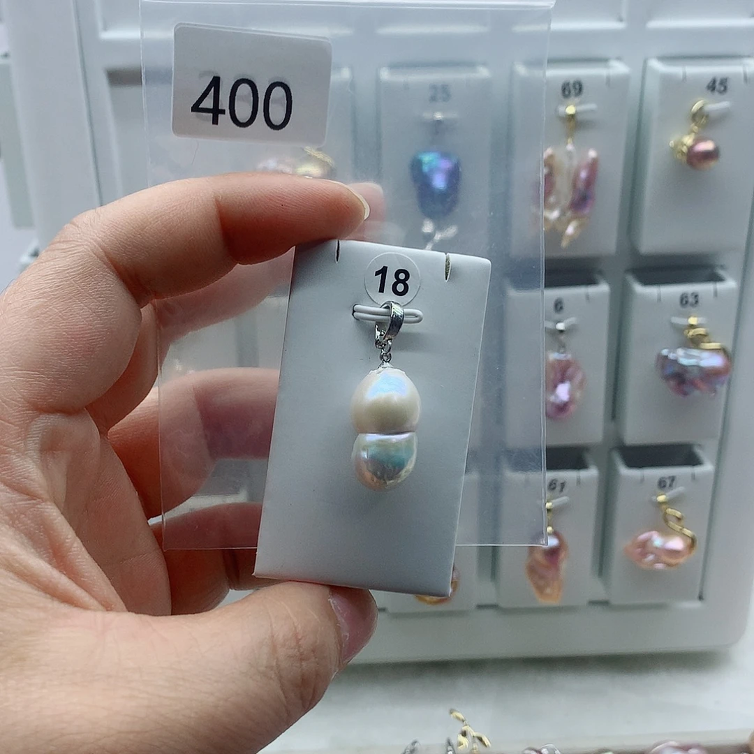 合金淡水珍珠吊坠(不含链)