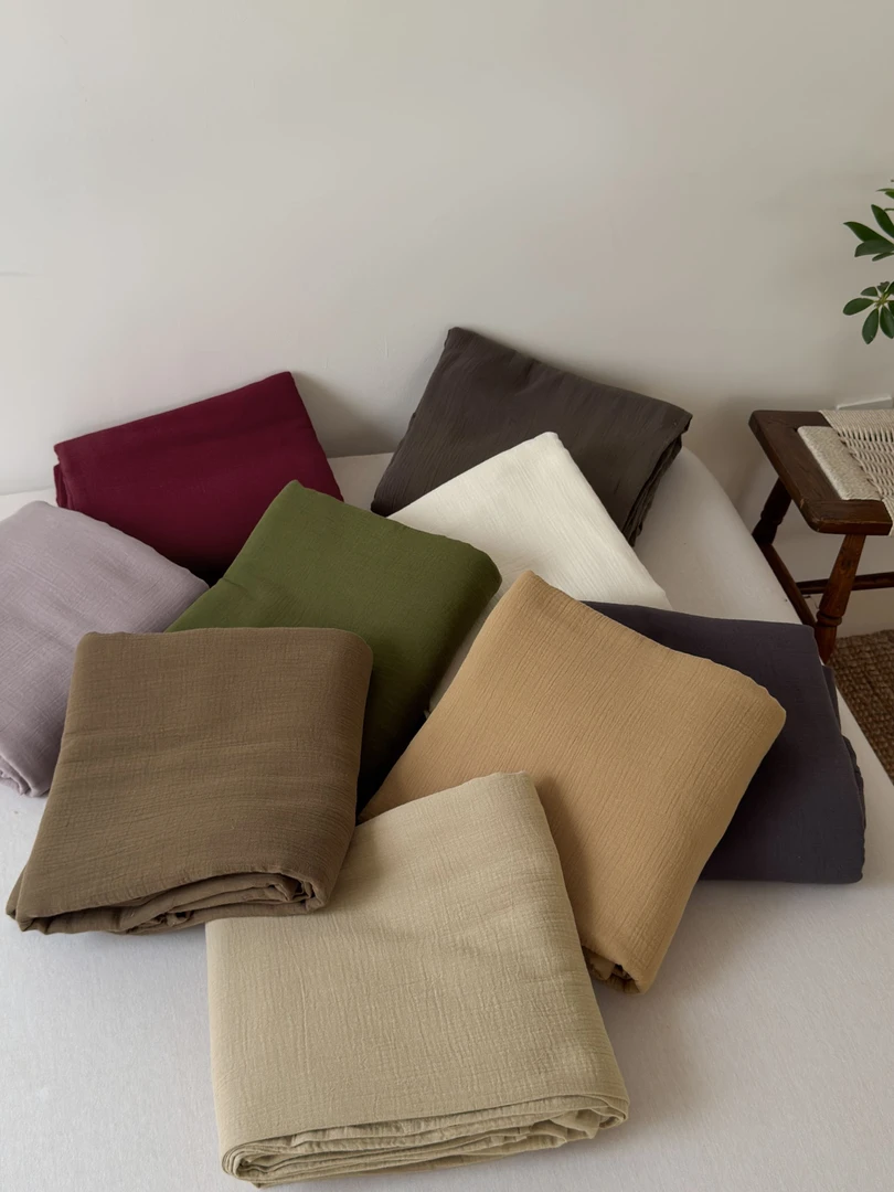 【单独被套】全棉皱皱纱被套 手感软糯亲肤