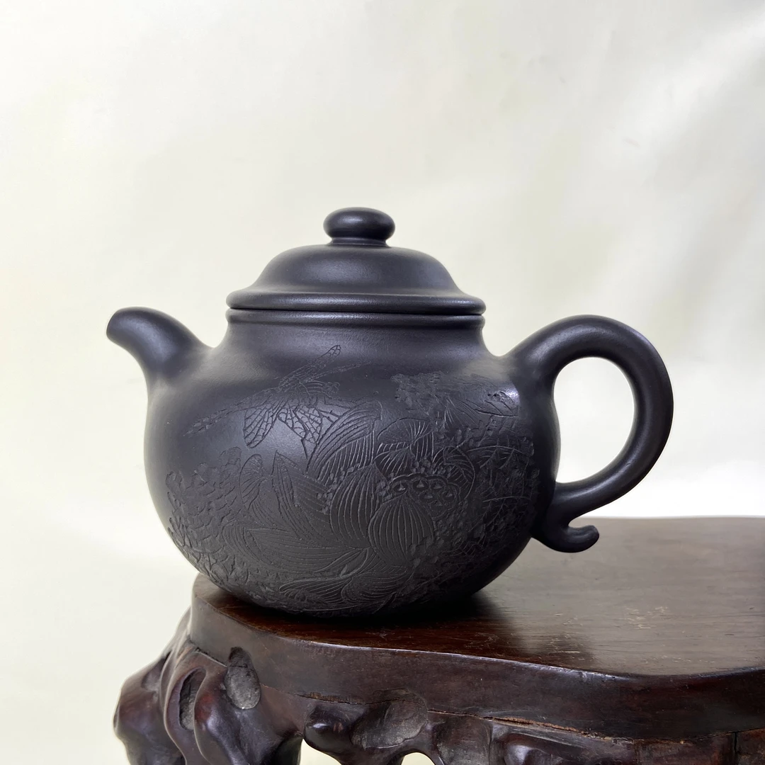 宜兴手工紫砂陶 （方华萍）茶壶GS4073-2
