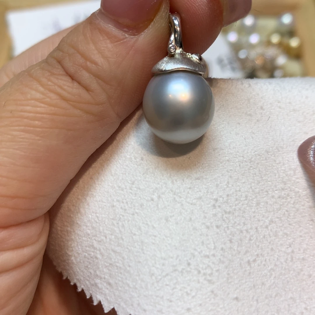 海水珍珠颈饰银S925镶嵌