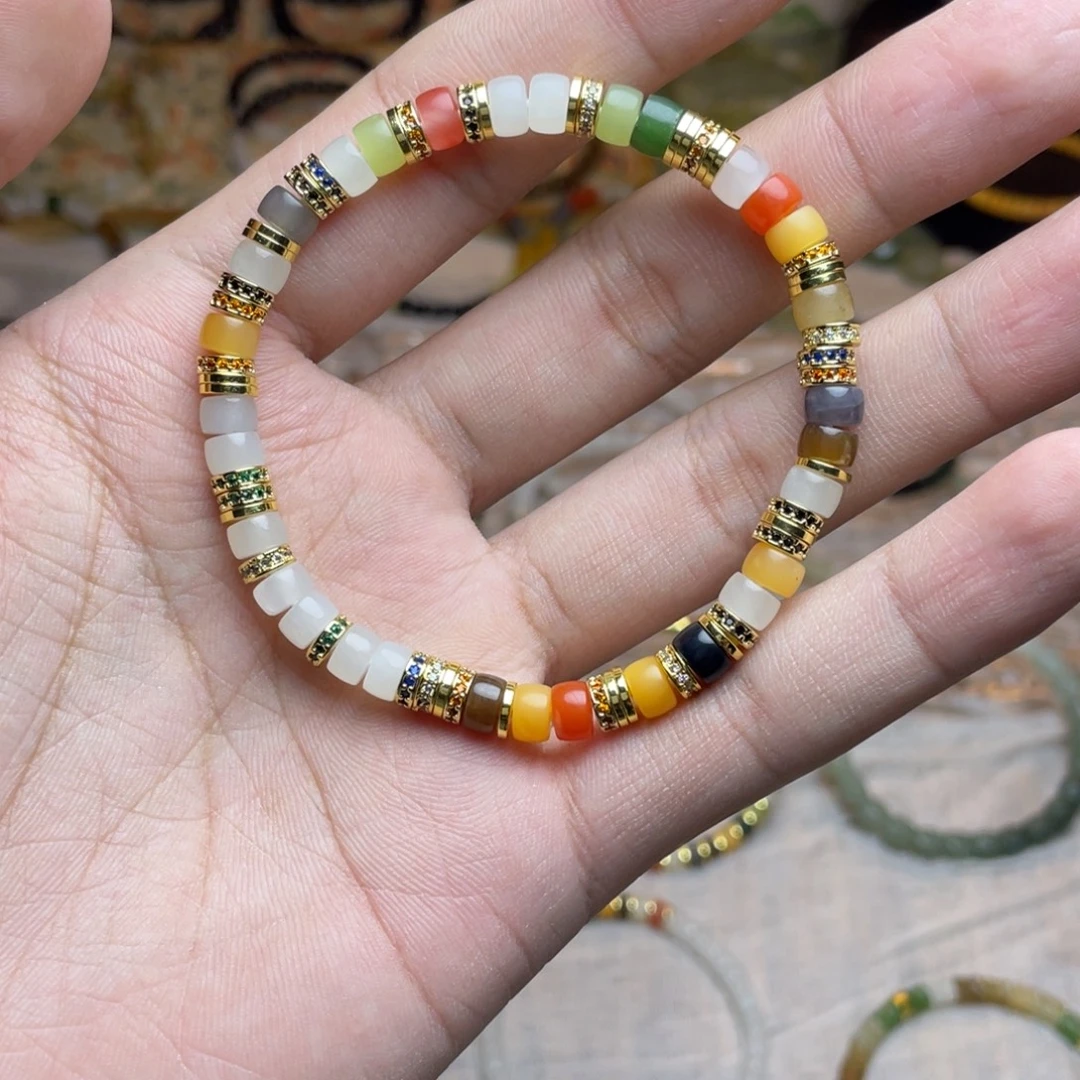 和田玉未镶嵌手链