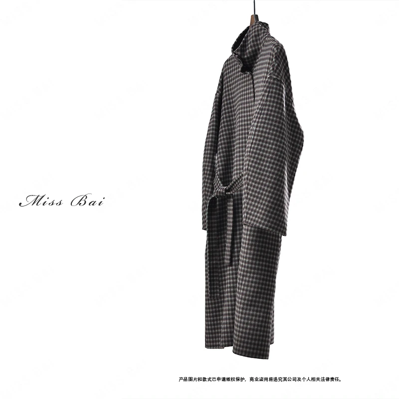 YIWEN-【生命之轻】时尚高级感美丽诺羊毛羊绒大衣DY4368