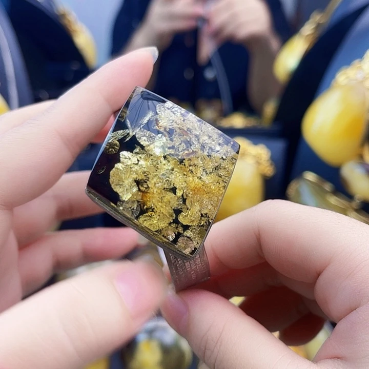 琥珀银S925镶嵌裸石