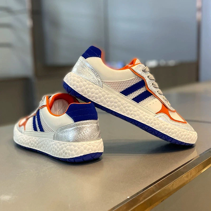 2025春秋新款透气网面软底运动休闲鞋男士厚底增高舒适时尚潮鞋男