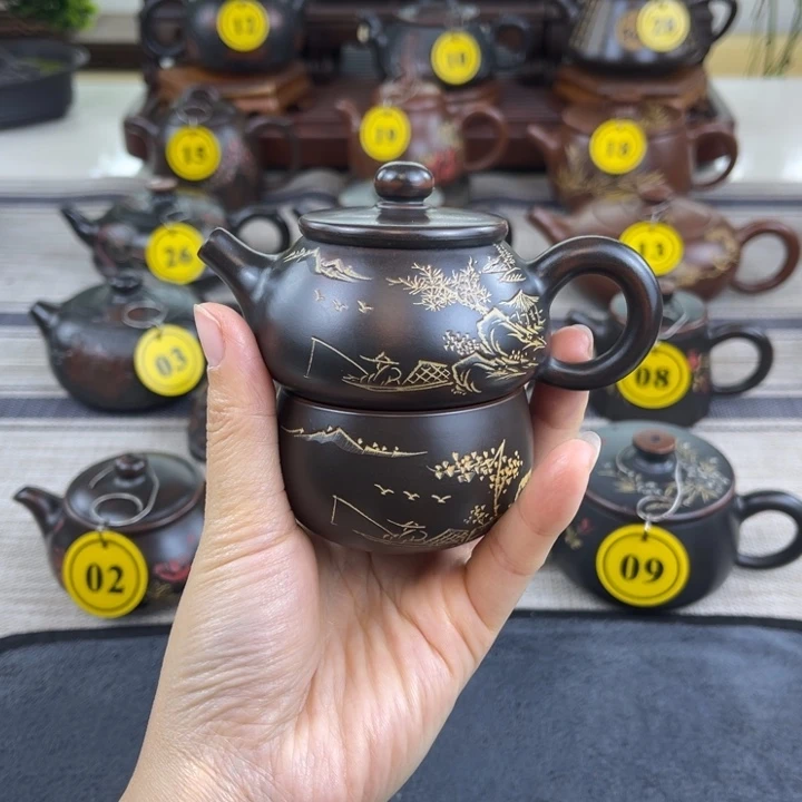 Y***梁坭兴陶原矿坭料制作无盒