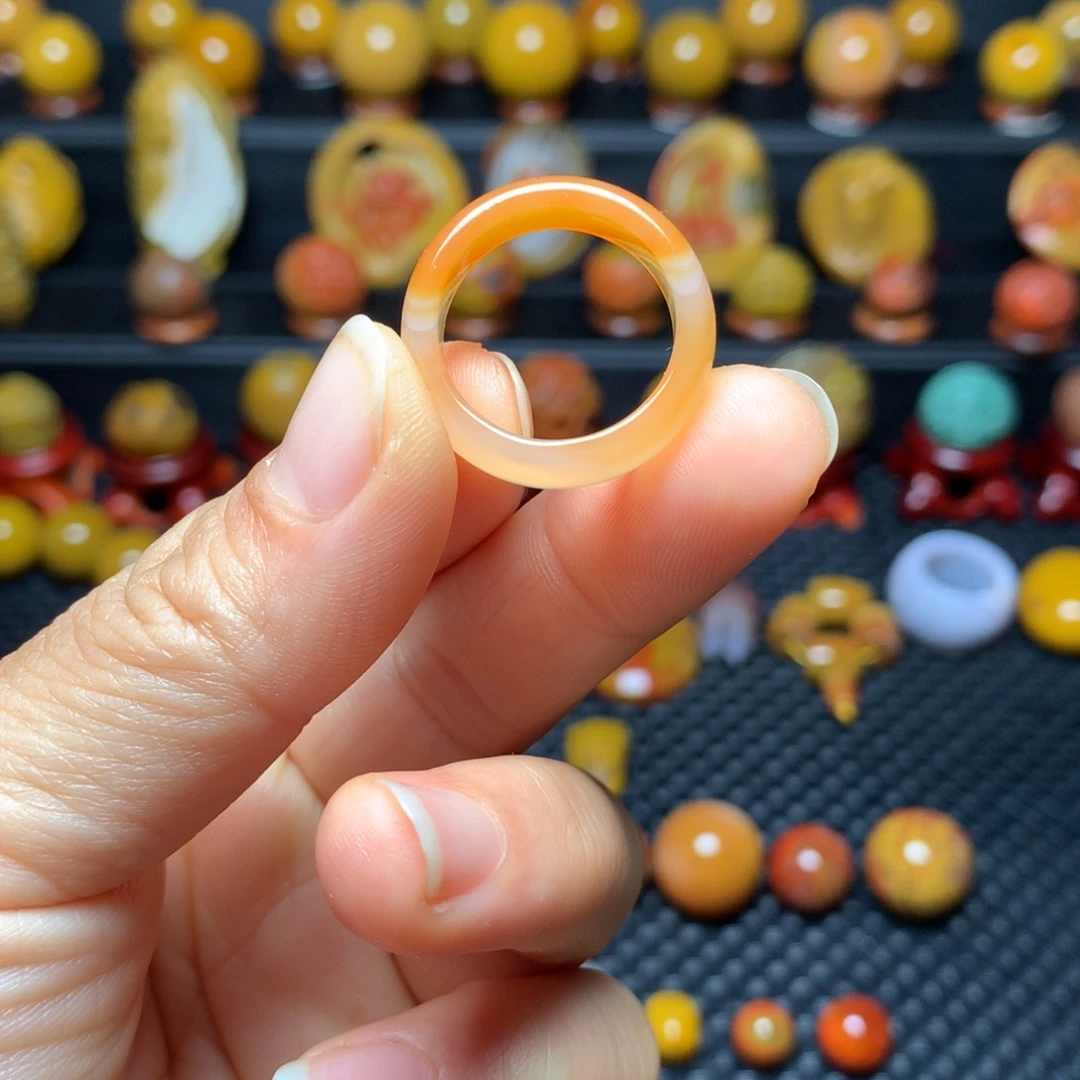 玛瑙/玉髓未镶嵌战国红