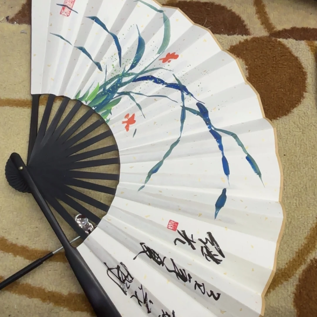 国画戴继光老师扇子刘