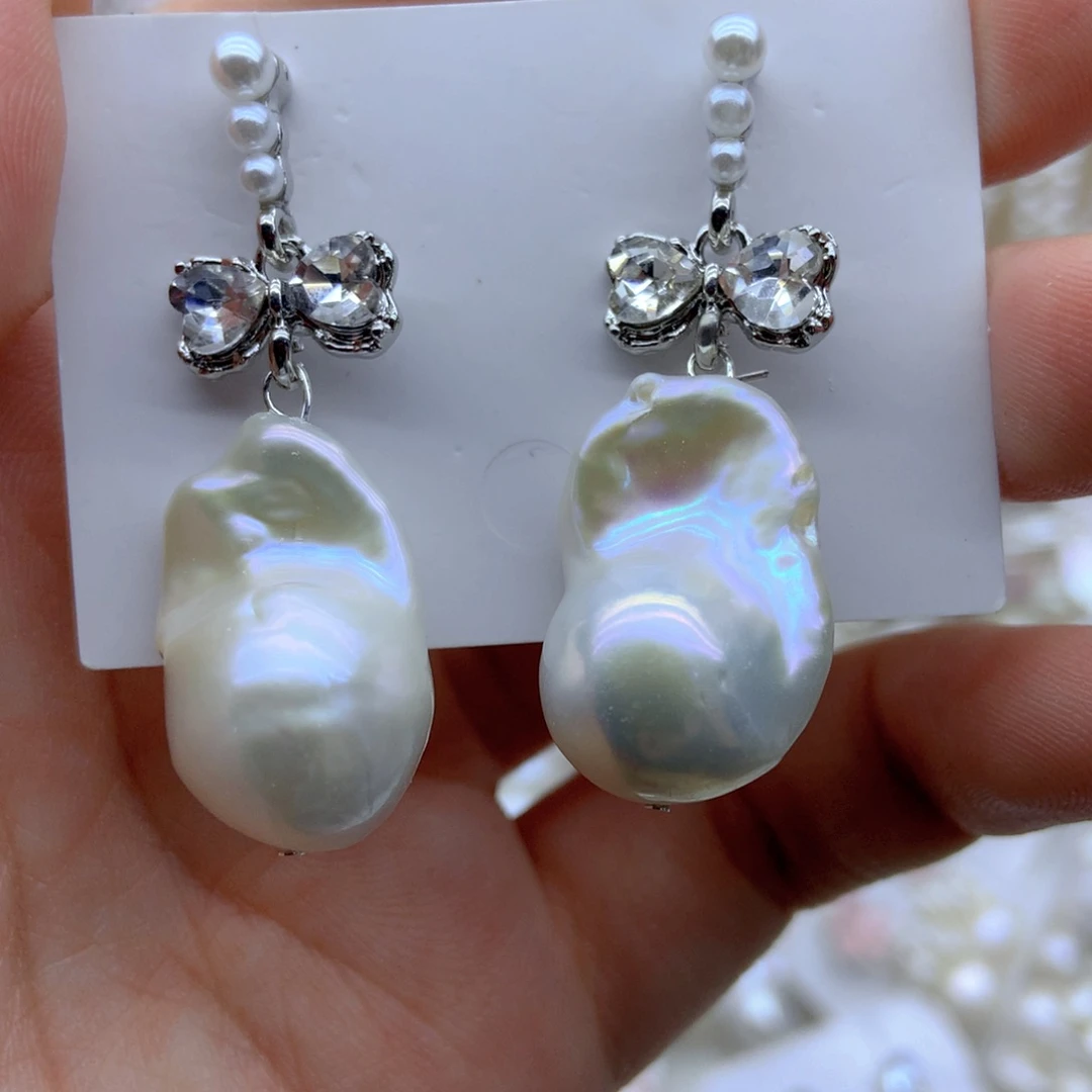 未镶嵌耳饰淡水珍珠