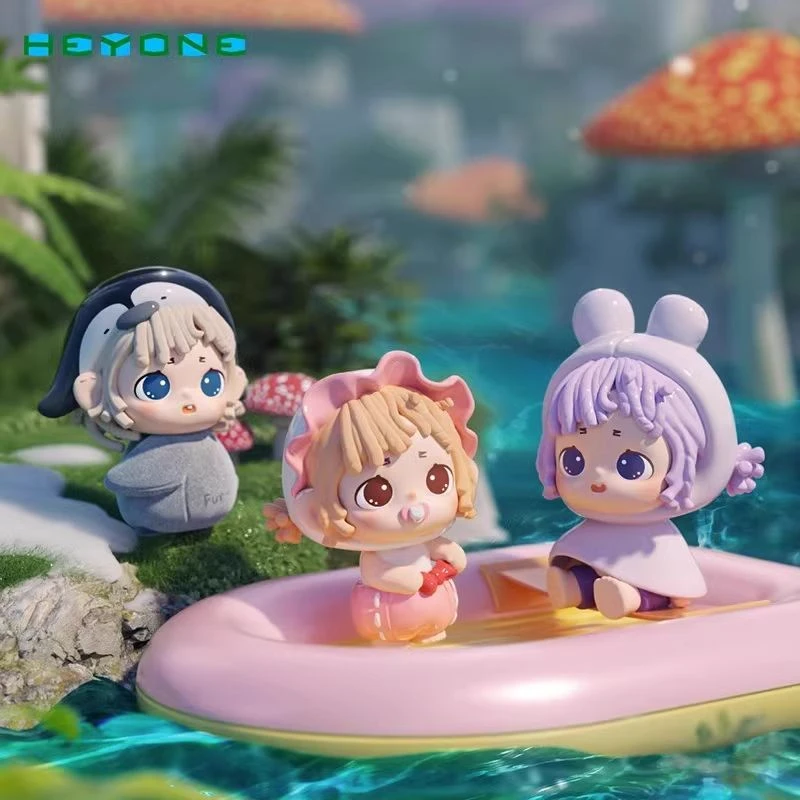 【拆盒】黑玩Heyone寻宝星图系列潮玩可爱摆件礼物网红萌粒盲盒