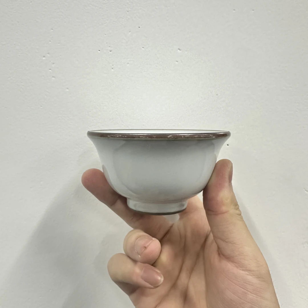 燕泥堂 汝白压手杯