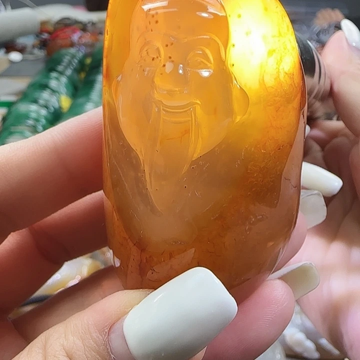 玛瑙/玉髓合金手把件