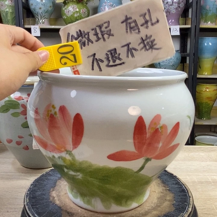 景德镇高温陶瓷花盆