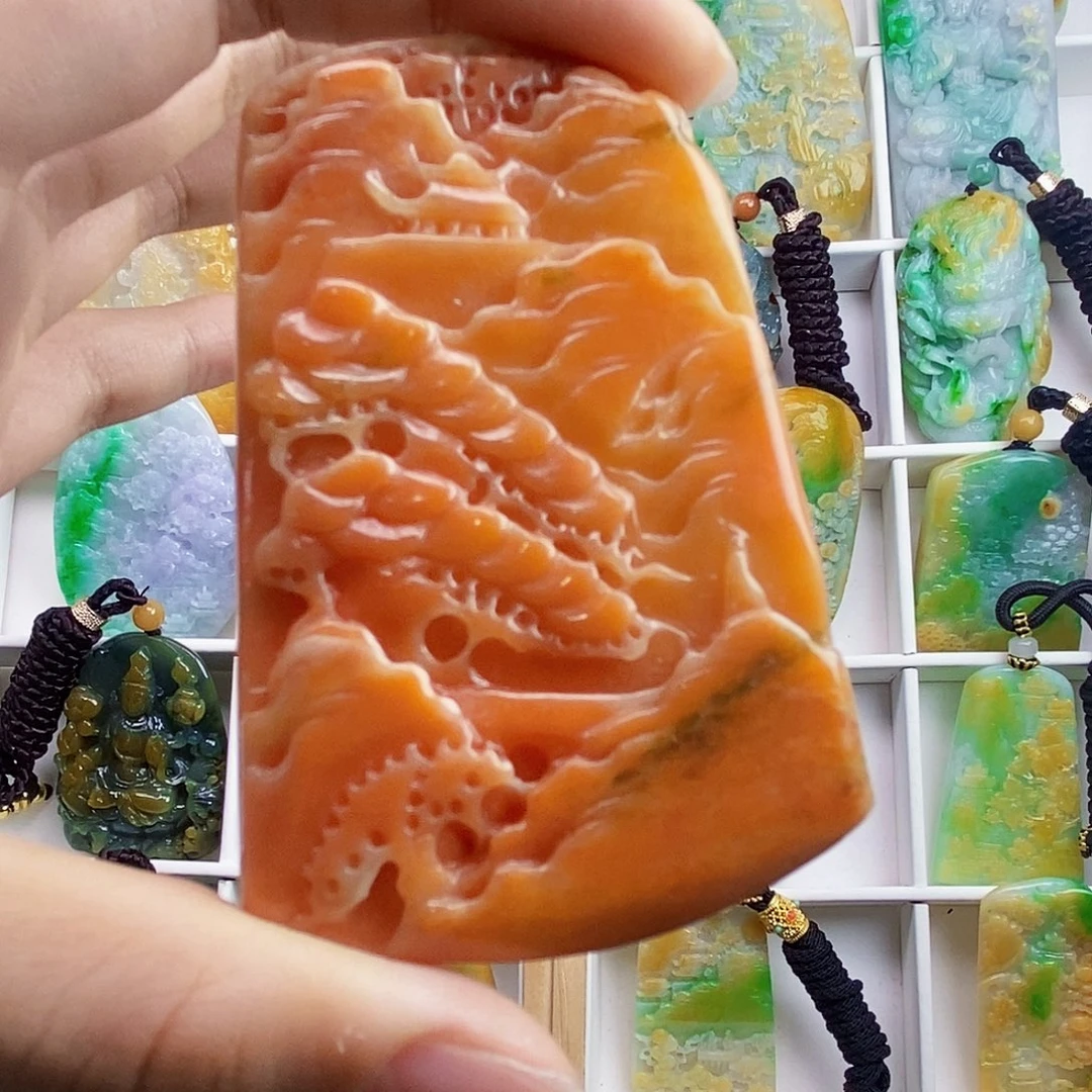 翡翠未镶嵌颈饰天然翡翠