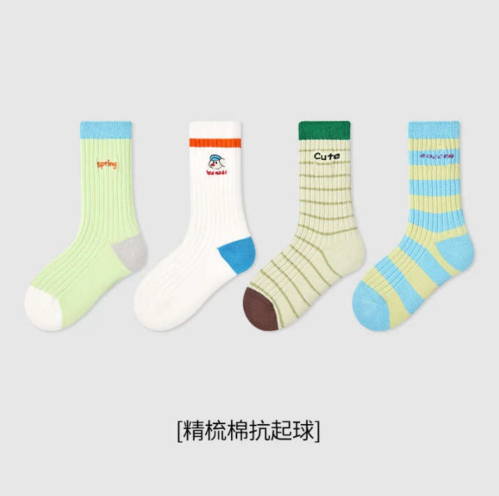 儿童袜子春夏季中筒休闲棉袜1-12岁男女宝宝中筒袜