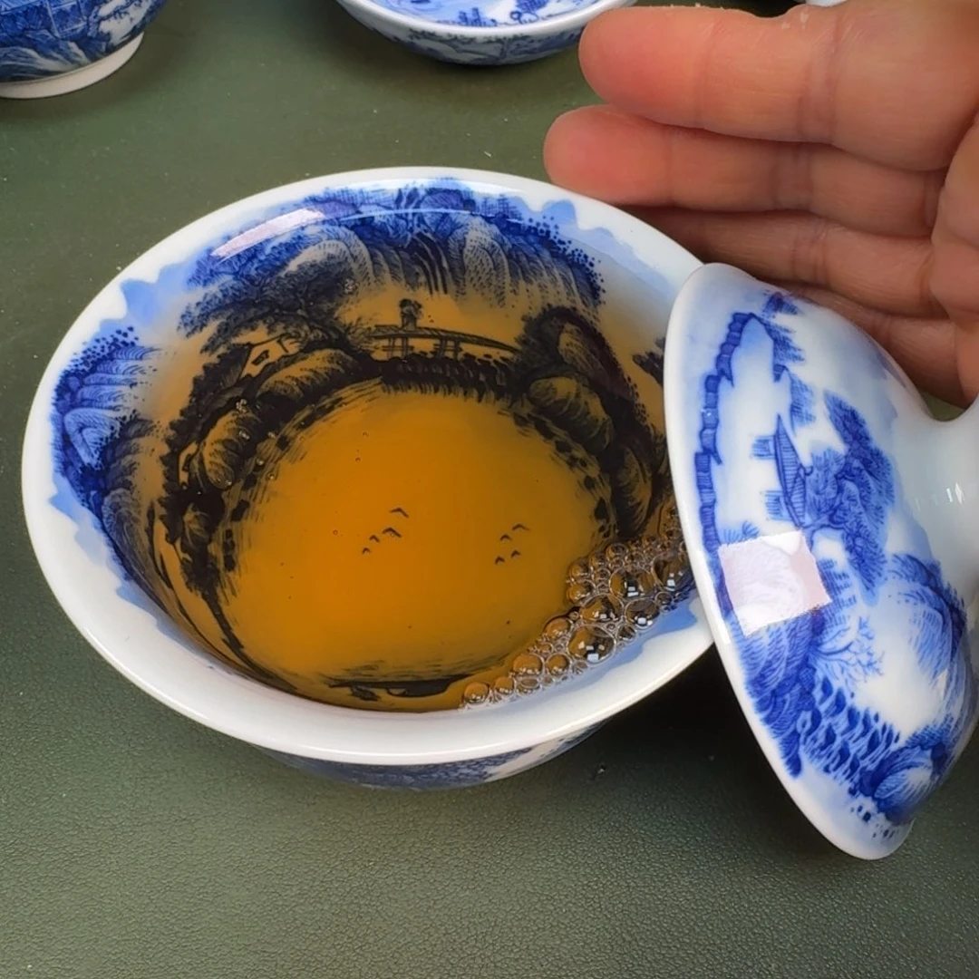 瓷景德镇纯手绘茶具圆圆232