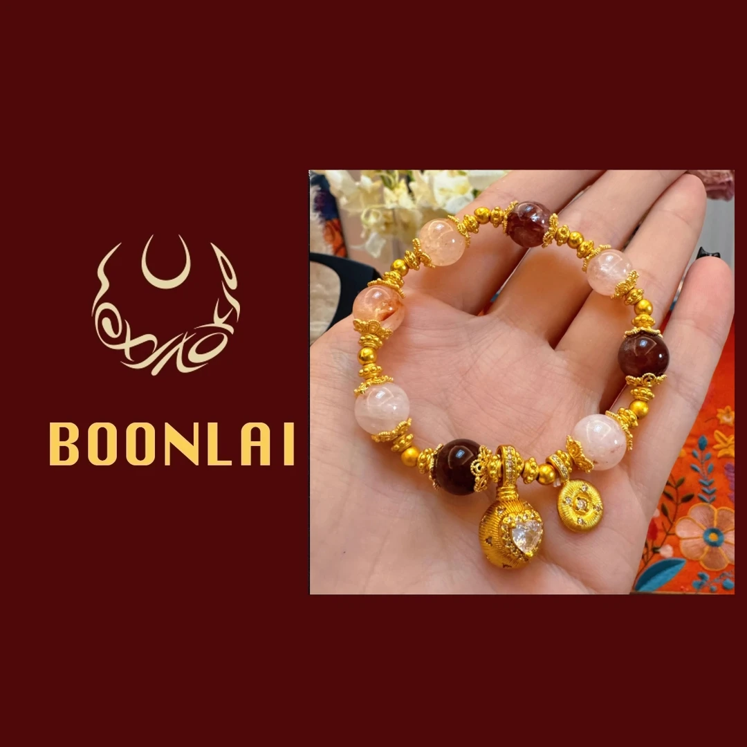 铜合金莫桑石手链 【满七免一】Boonlai 多宝彩色珠珠手链1417