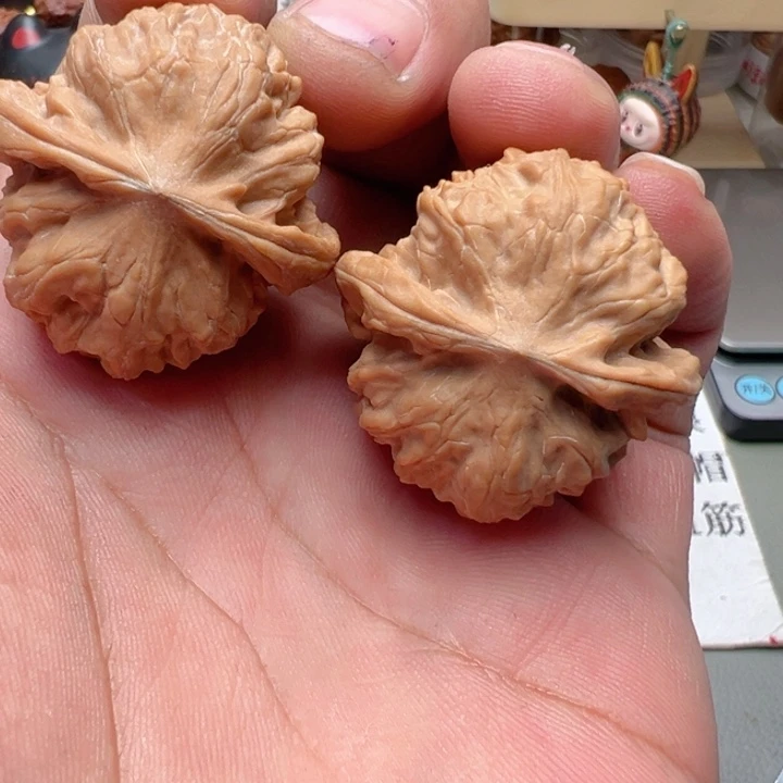 文玩核桃把件37尺全品野狼