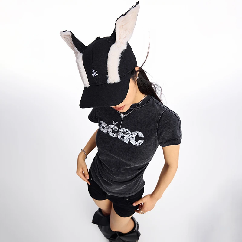 【Achock官方店】潮牌原创小恶魔耳朵棒球帽美式高街情侣鸭舌帽女