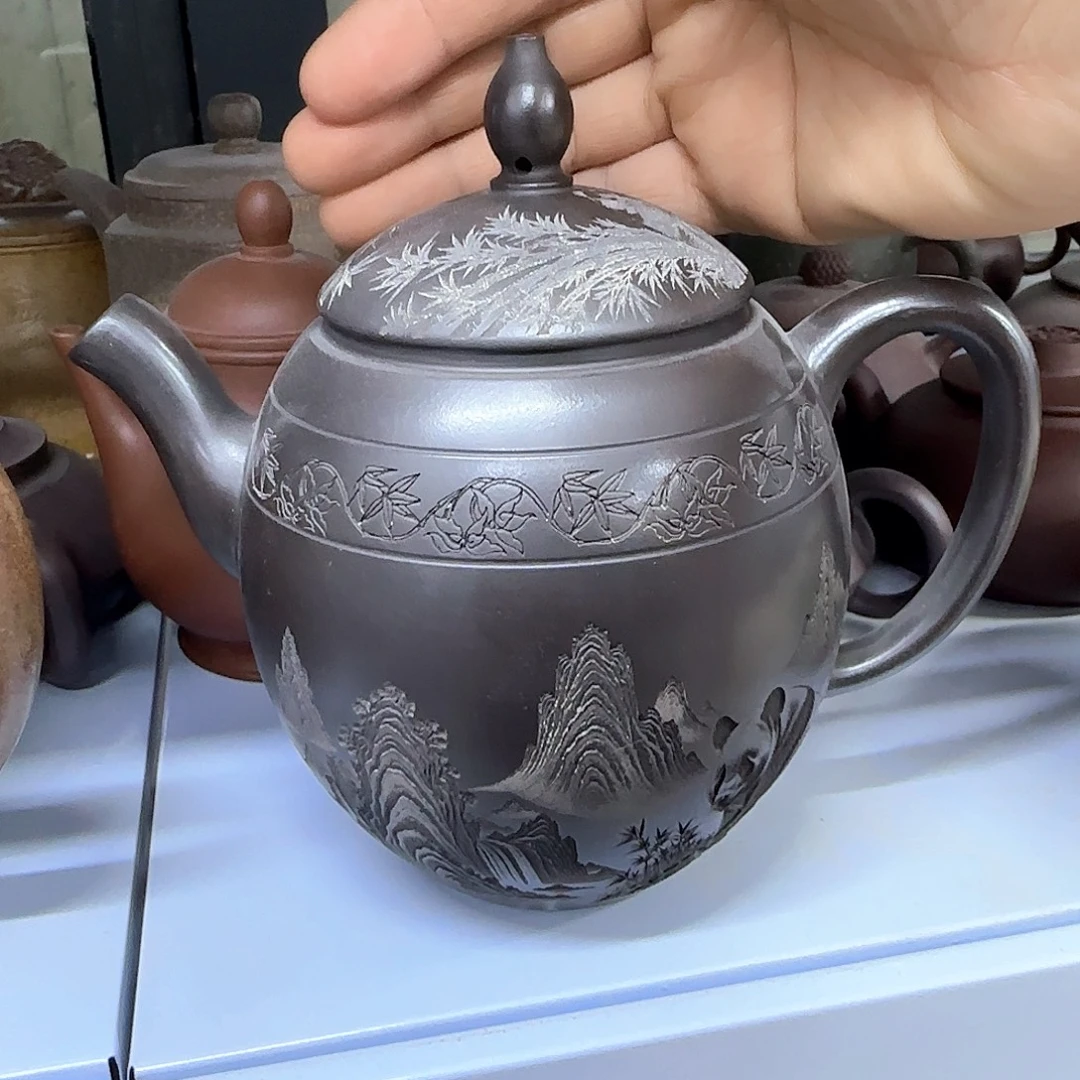 茶壶紫砂宜兴紫砂壶瑕疵处理