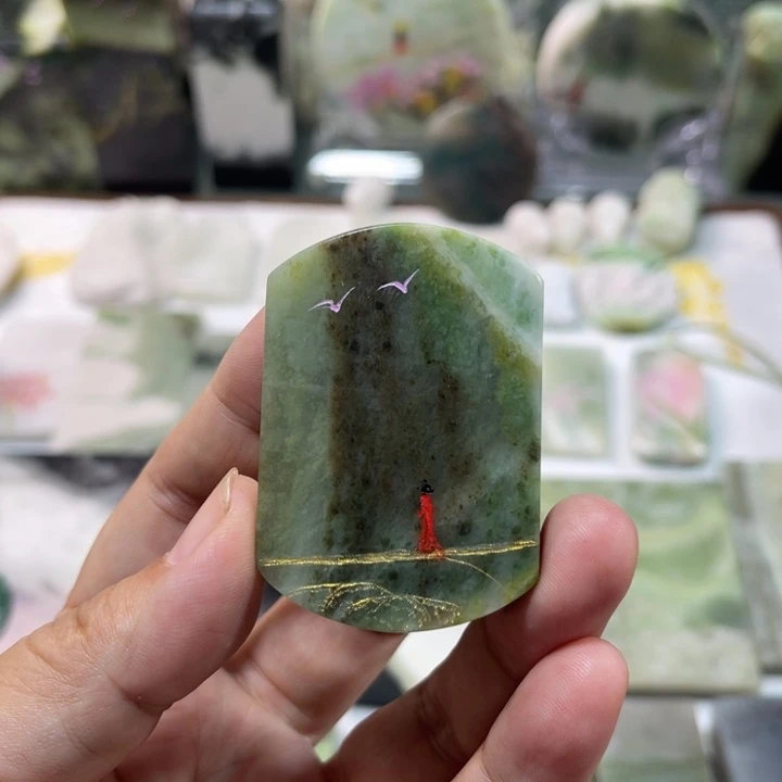 独山玉未镶嵌颈饰