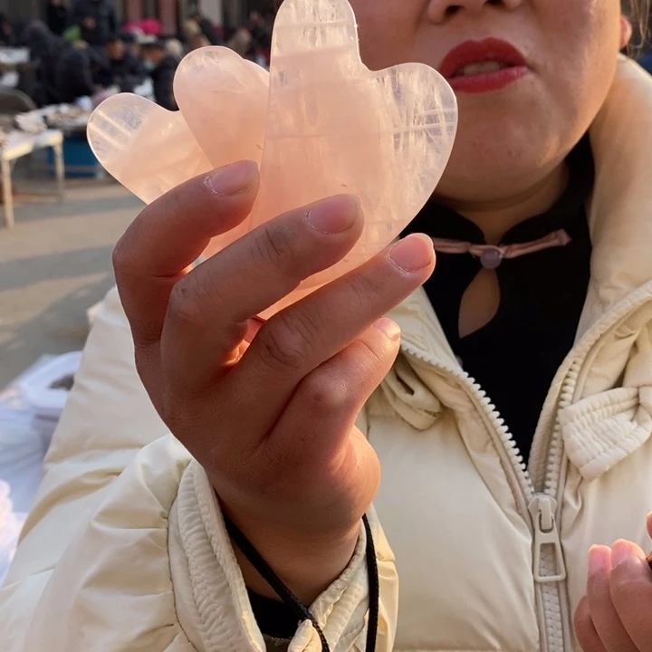 芙蓉石刮痧板未镶嵌粉水晶刮痧板多样性发其一