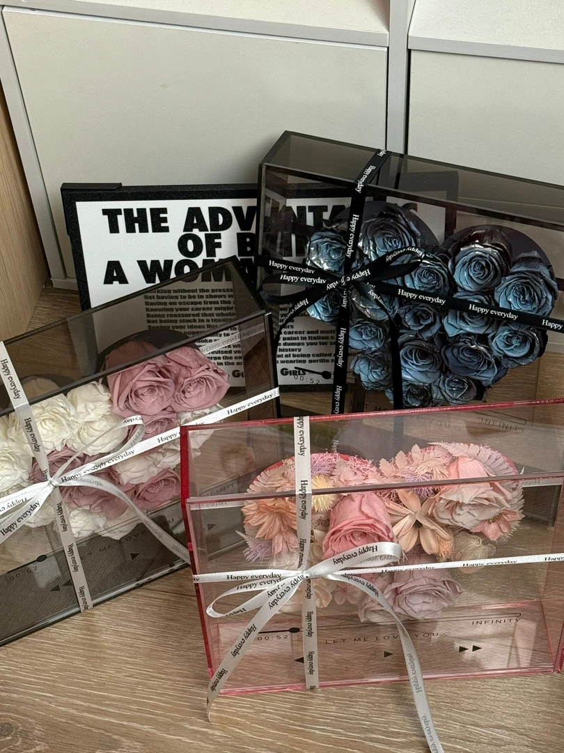 永生花CD唱片礼盒 送闺蜜爱人朋友男女朋友情侣礼物/摆件装饰品