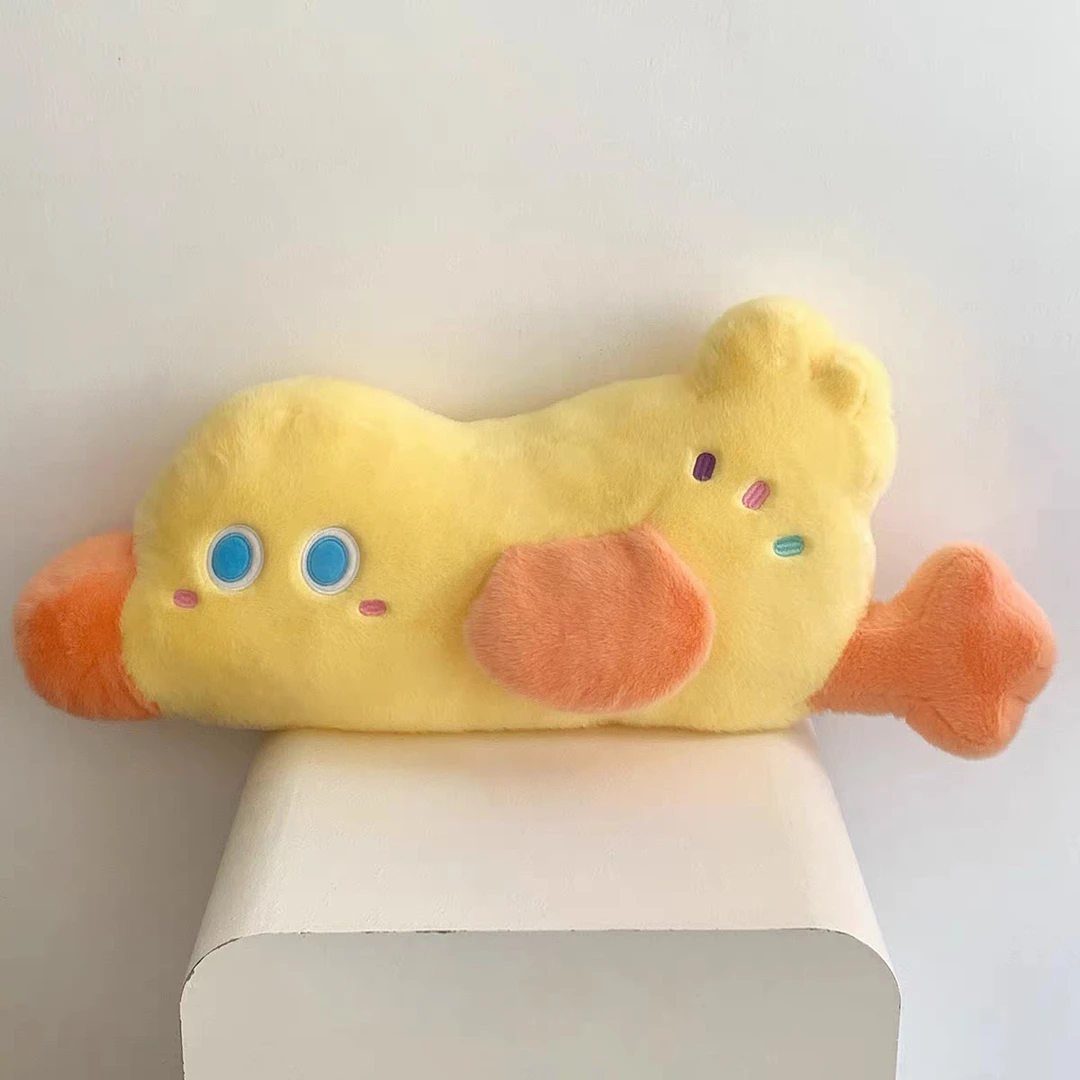 可爱小黄鸭靠枕毛绒玩具1个【70cm】(测量误差2~3cm)