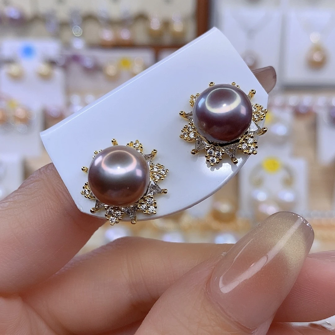 淡水珍珠未镶嵌耳饰