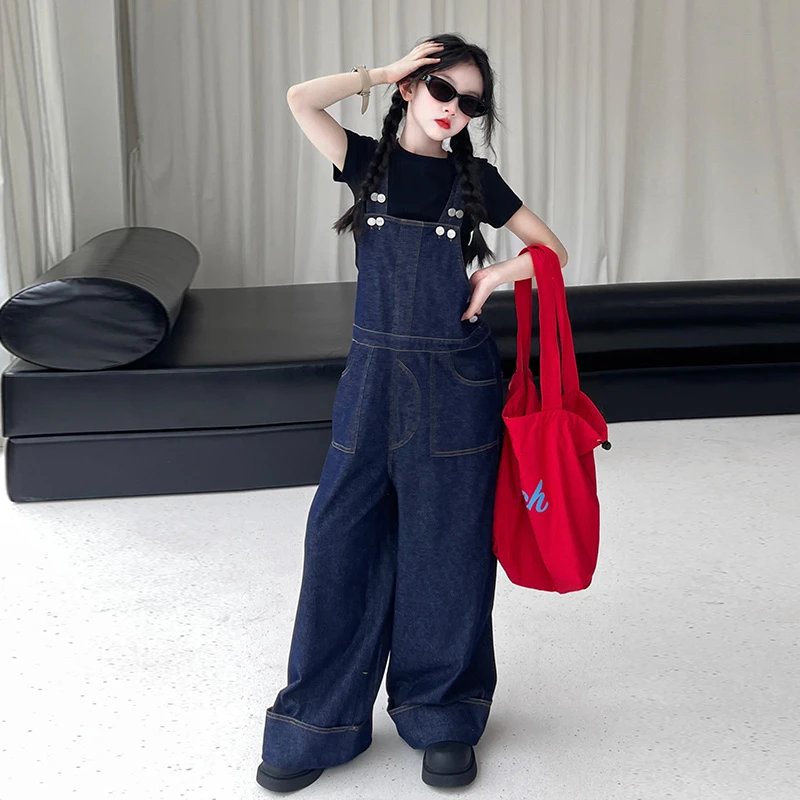 女童套装小清新女孩短袖2025夏季短袖长裤休闲娃娃领女童