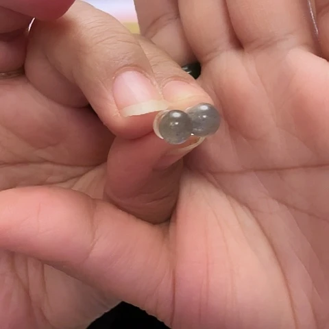 长石耳钉银S925镶嵌耳钉