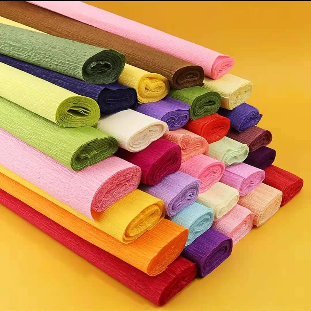 加厚皱纹纸 手工DIY用纸 仿真花卉纸