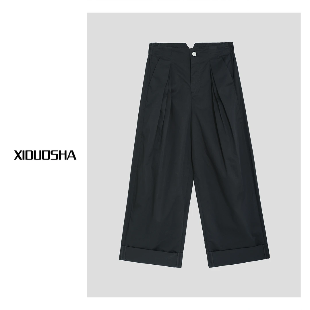 XIDUOSHA/喜朵莎夏款新品折叠显瘦中腰9分裤 XDS1401