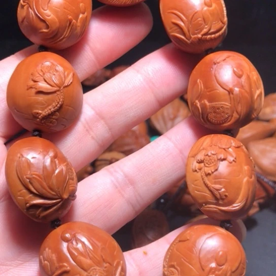 手串/手链橄榄核荷花无相佛纯手工制作