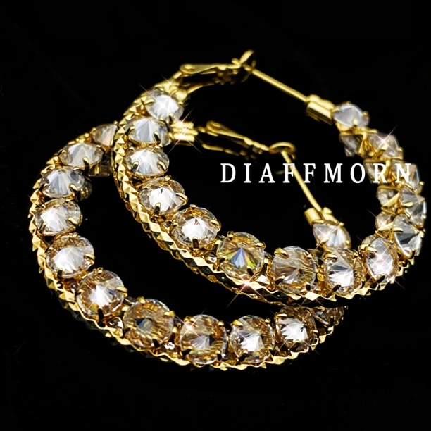 铜合金合成锆石耳饰 YM《极光轨迹》 超闪精致气质百搭耳环