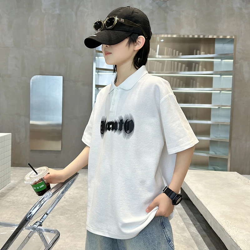 童装儿童夏款短袖POLO衫中大童男童夏季百搭洋气衣服夏装T恤潮