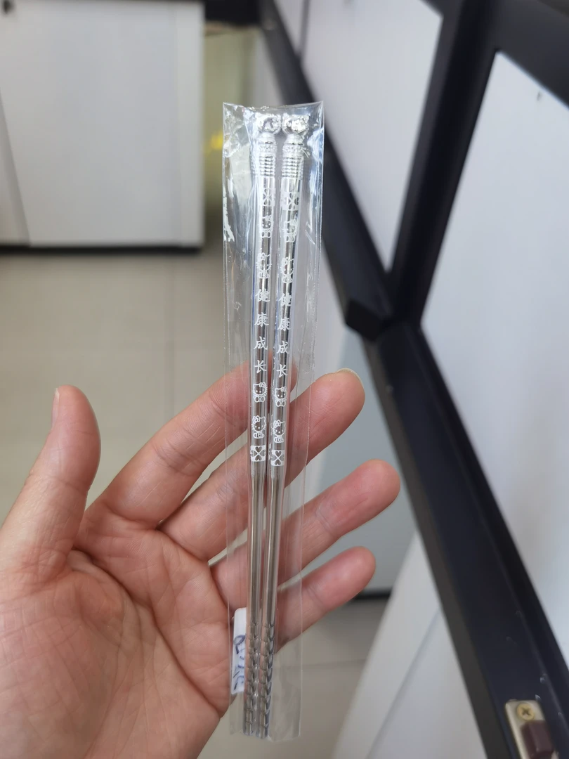 足银银制品 足银筷子足银999中式简约家用送礼防滑防霉银制餐具
